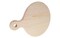 Good Wood by Leisure Arts - Round W/ Handle Pine 11.25"x8.75"x.75" Wood Panel, Wood Board, Wood Craft, Wood Blanks, Thin Wood Boards for Crafts, Wooden Board